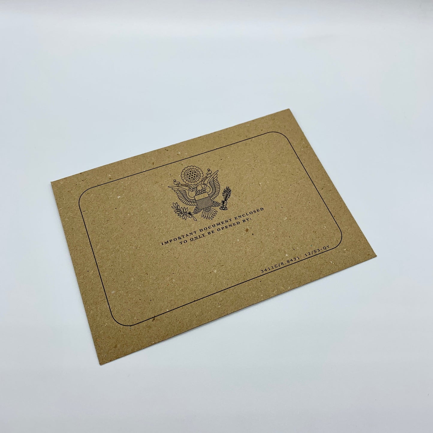 USA Passport (White with Gold Foil) Card Reveal Gift bundle (DIY)