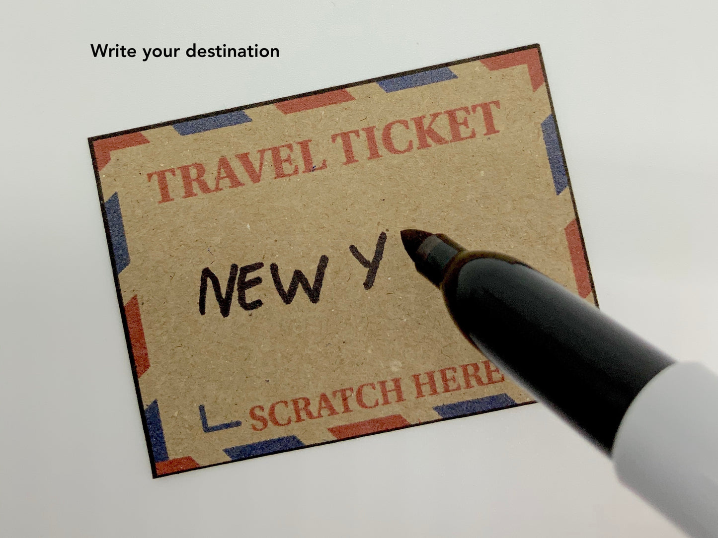 Mini Travel Box & Mini Travel Ticket Scratch & Reveal Gift bundle (DIY)