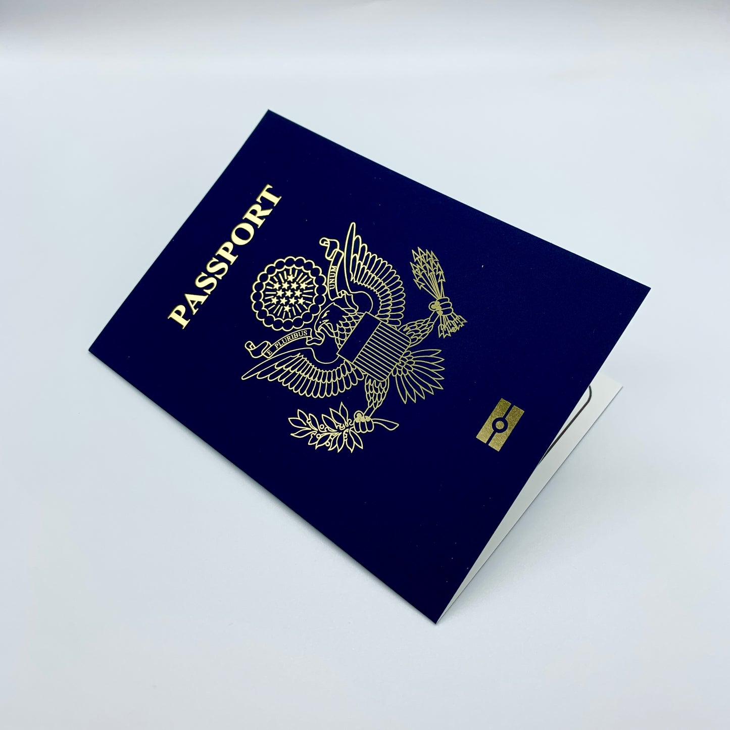 USA Passport (Navy with Gold Foil) Card Reveal Gift bundle (DIY)